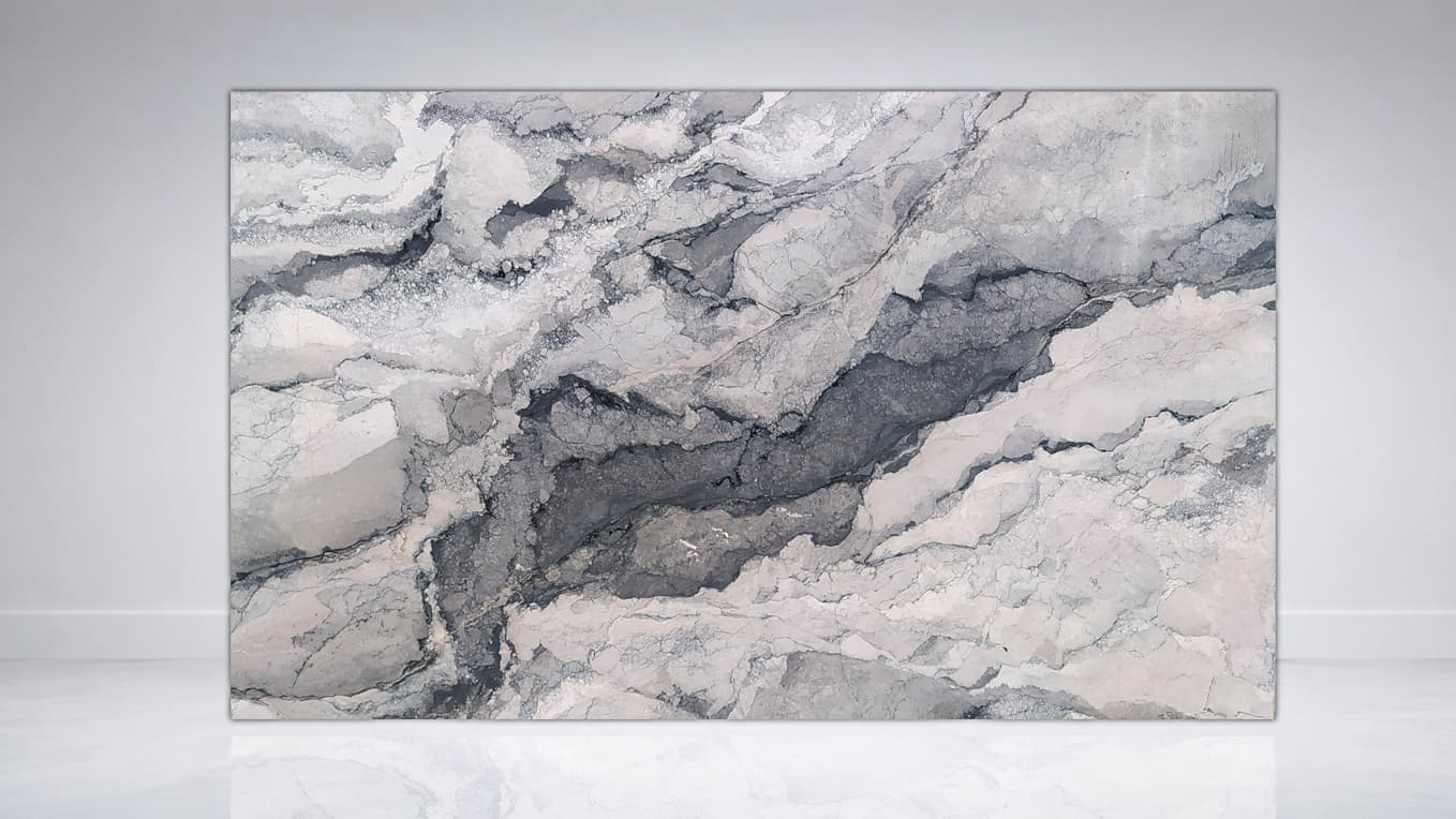 White Camouflage full slab